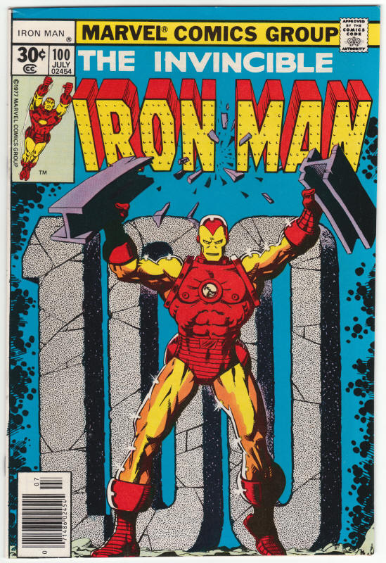Iron Man #100 VF- front cover
