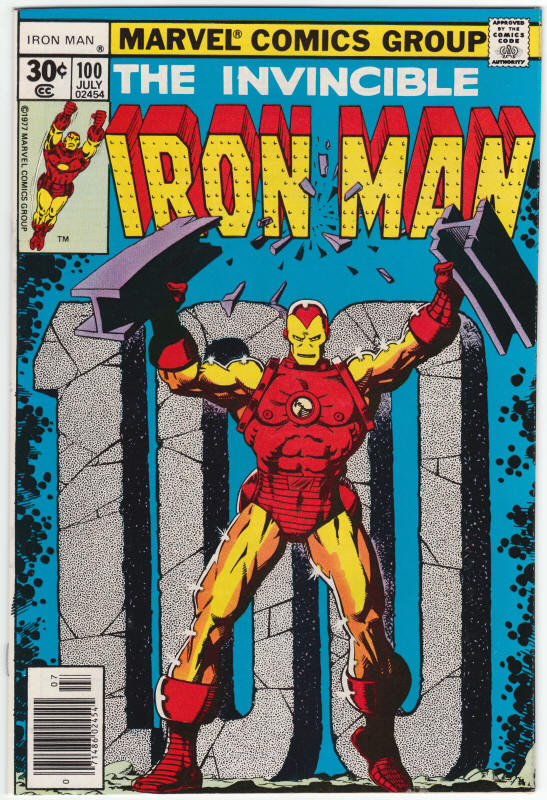 Iron Man #100 VF/NM front cover