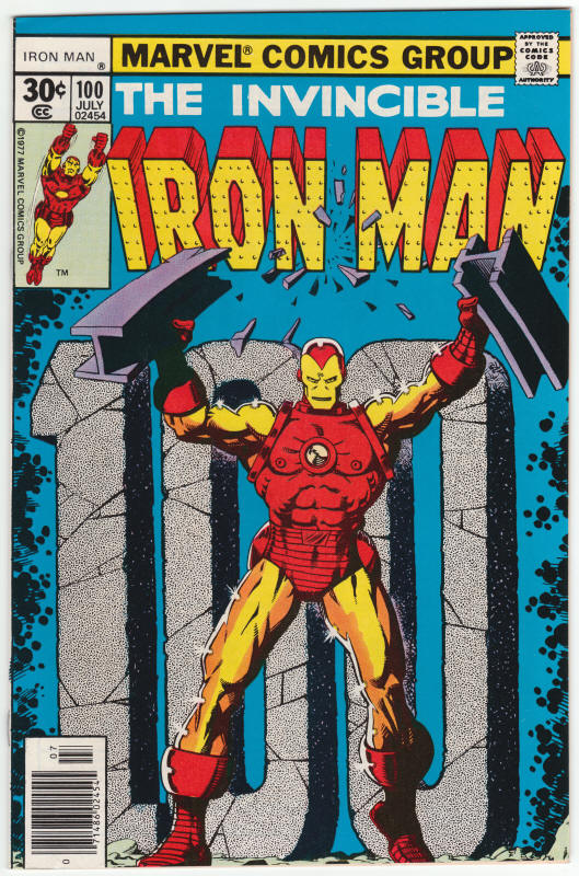 Iron Man #100 VF- front cover