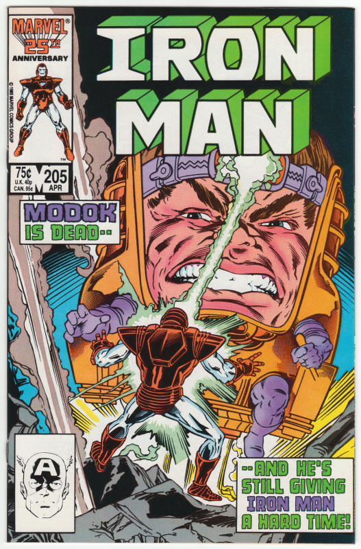Iron Man #205 front cover