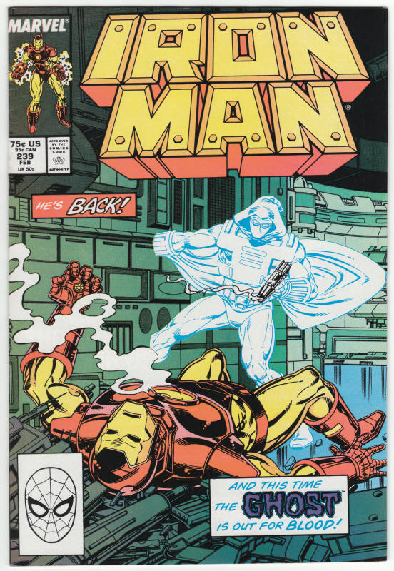 Iron Man #239 front cover