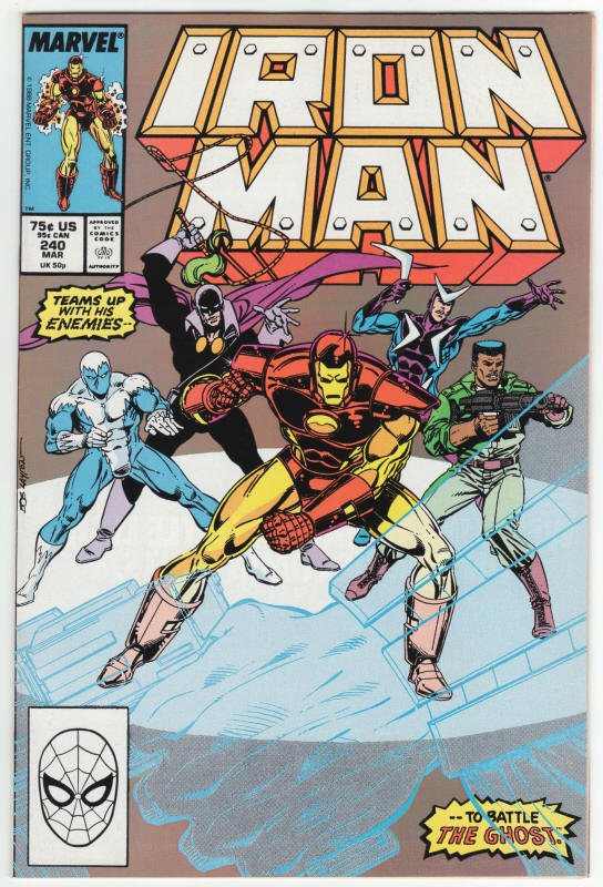 Iron Man #240 front cover