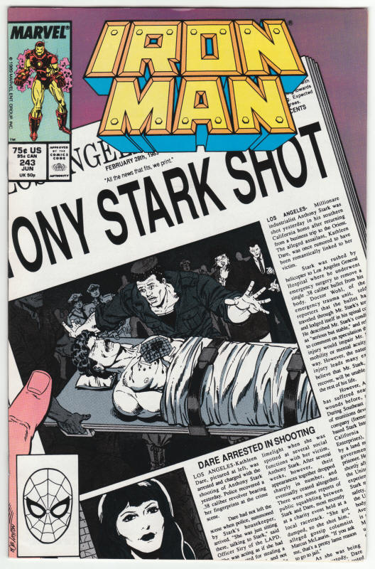 Iron Man #243 front cover