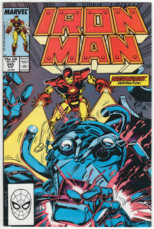 Iron Man #245 front cover