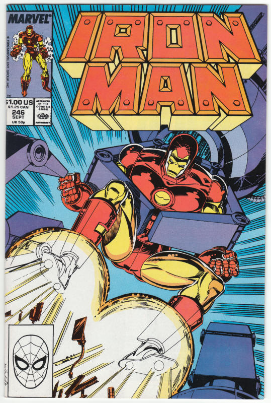 Iron Man #246 front cover