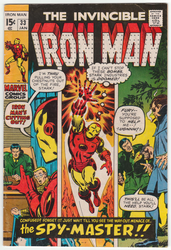 Iron Man #33 front cover