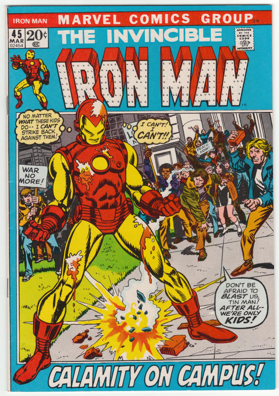 Iron Man #45 front cover