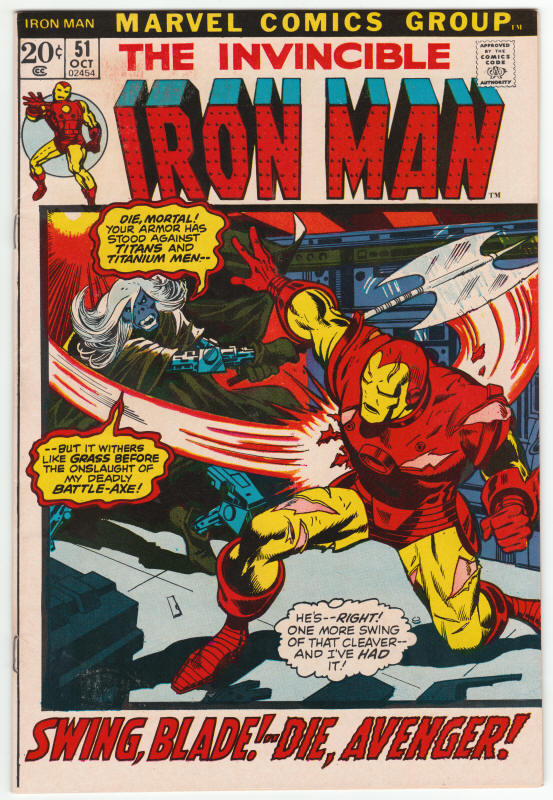 Iron Man #51 front cover