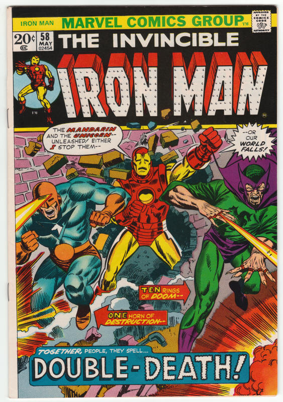 Iron Man #58 front cover