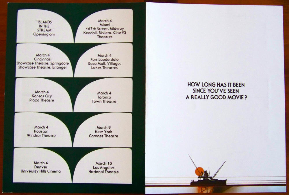 Islands In The Stream Promotional Card