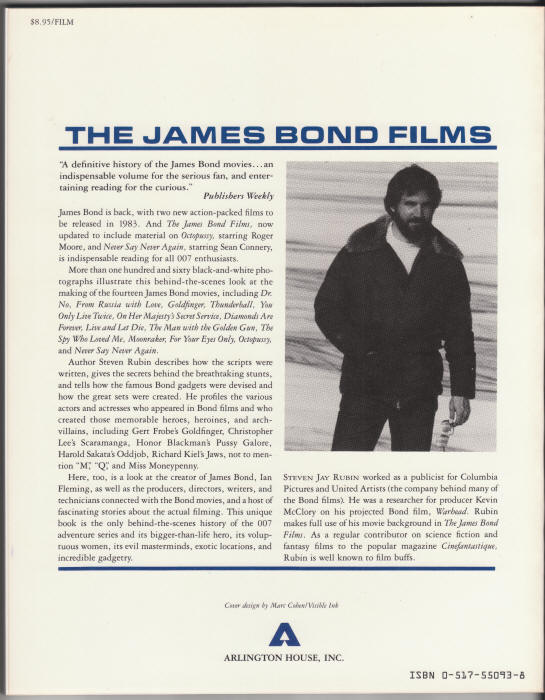 The James Bond Films back cover