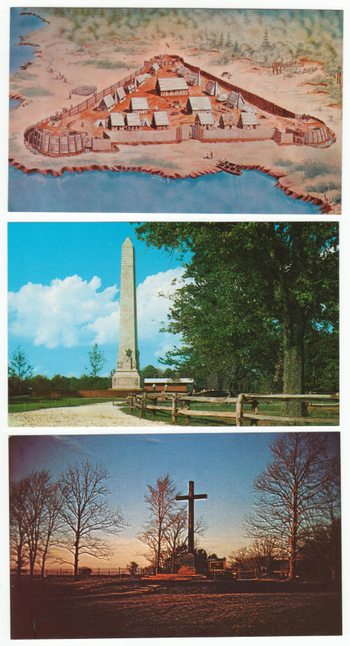 Jamestown Virginia Post Cards