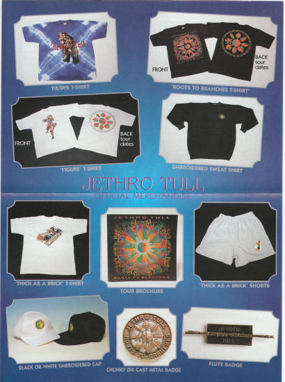 Jethro Tull Official 1997 Merchandise Flyer
