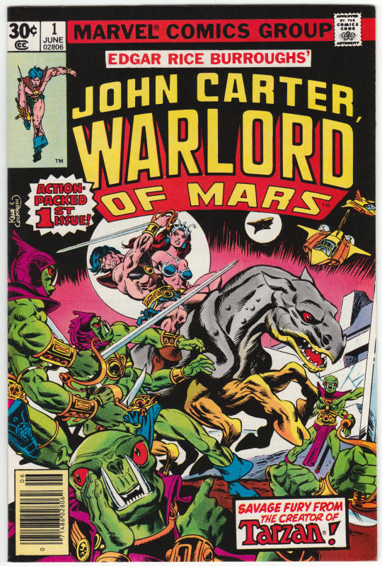 John Carter Warlord Of Mars #1 VF/NM front cover