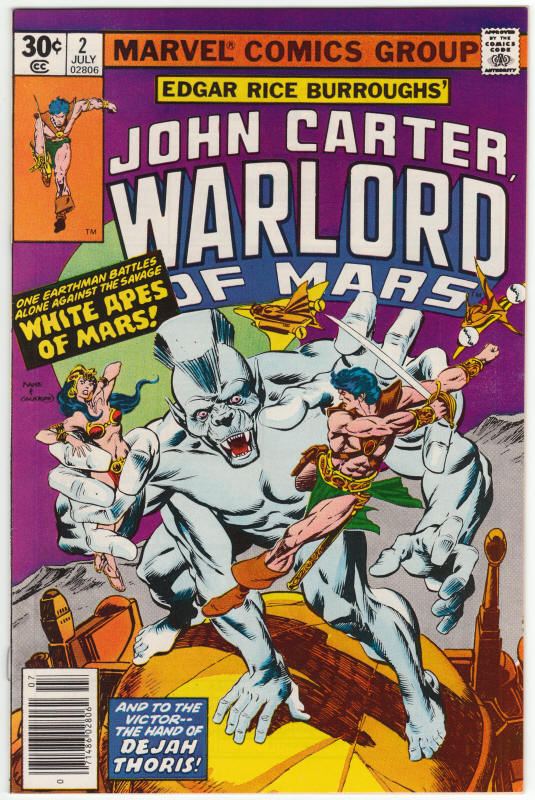 John Carter Warlord Of Mars #2 NM front cover