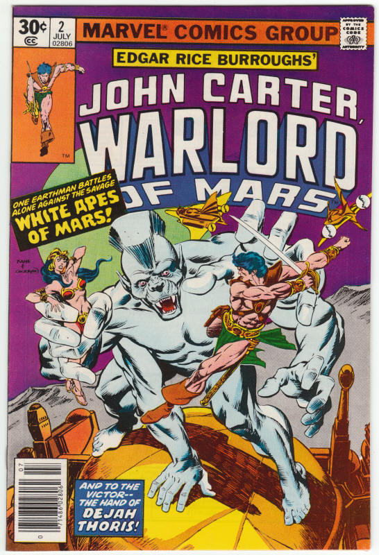 John Carter Warlord Of Mars #2 NM- front cover