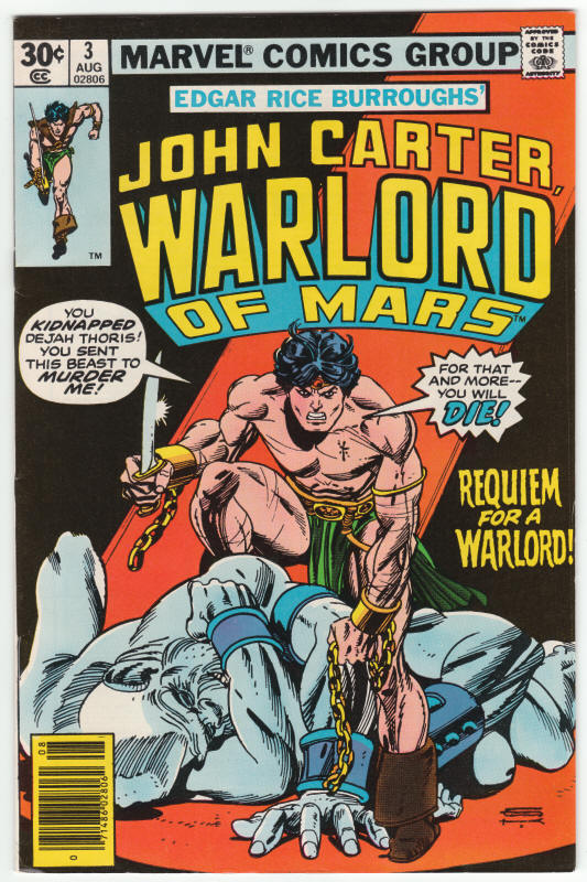 John Carter Warlord Of Mars #3 front cover