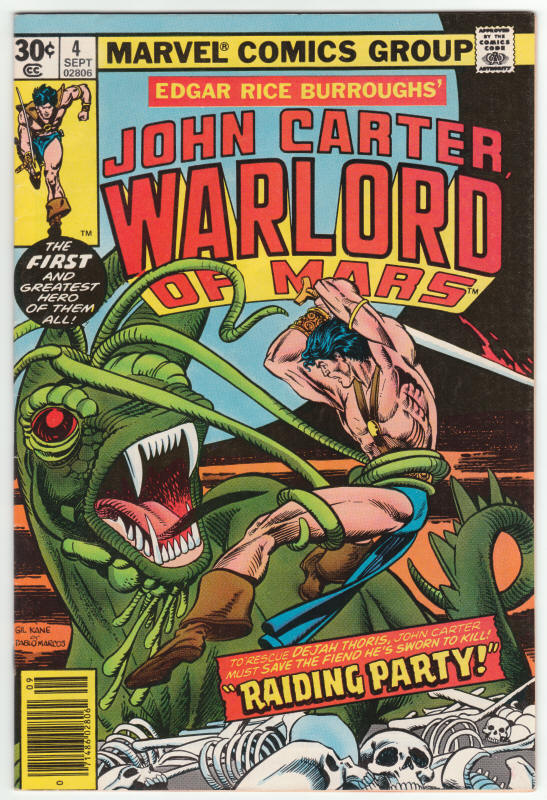 John Carter Warlord Of Mars #4 front cover