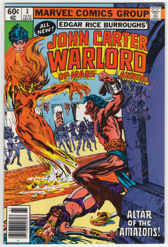 John Carter Warlord Of Mars Annual #3 front cover