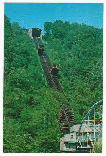 Johnstown Inclined Plane Post Card Pennsylvania