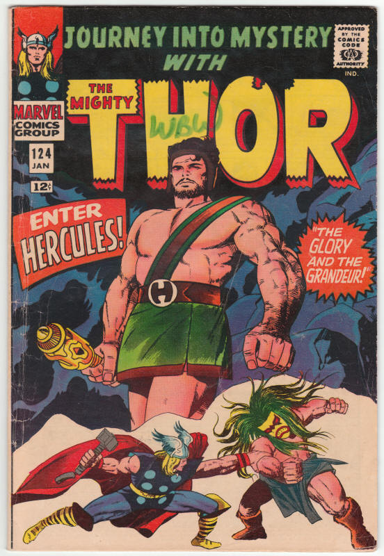 Journey Into Mystery #124 Thor front cover