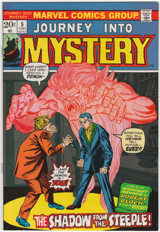 Journey Into Mystery #5 1972 Second Series front cover