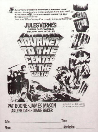 Journey To The Center Of The Earth Handbill
