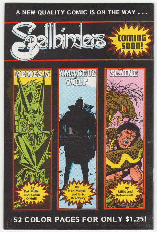 Judge Dredd Volume 2 #2 1986 back cover