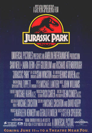 Jurassic Park Promo back