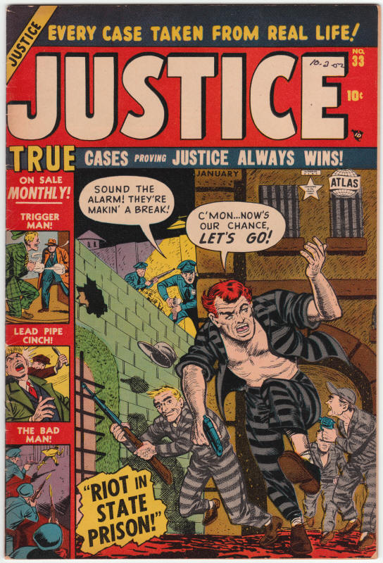 Justice Comics #33 front cover