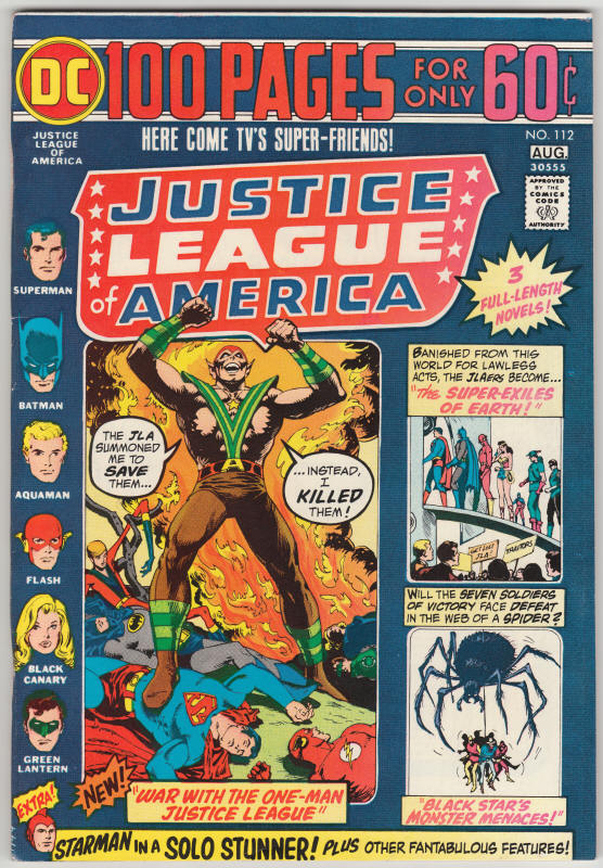 Justice League Of America #112 front cover