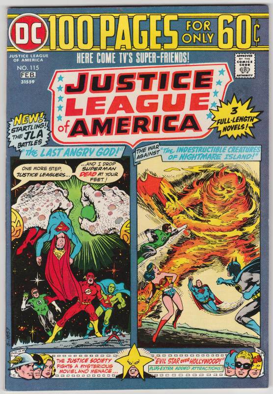 Justice League Of America #115 front cover