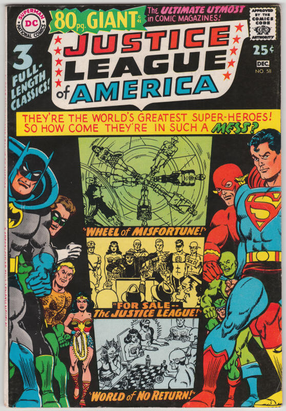 Justice League Of America #58 front cover