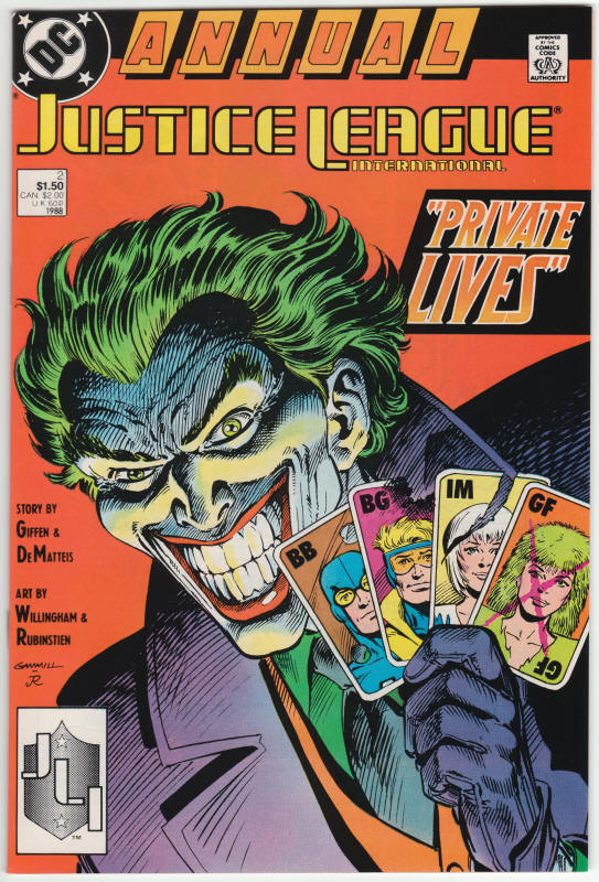 Justice League International Annual #2 front cover