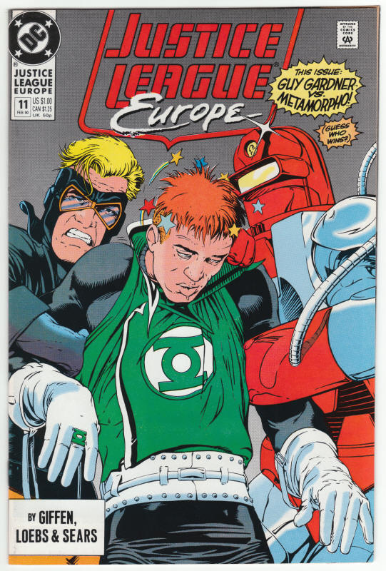 Justice League Europe #11 front cover