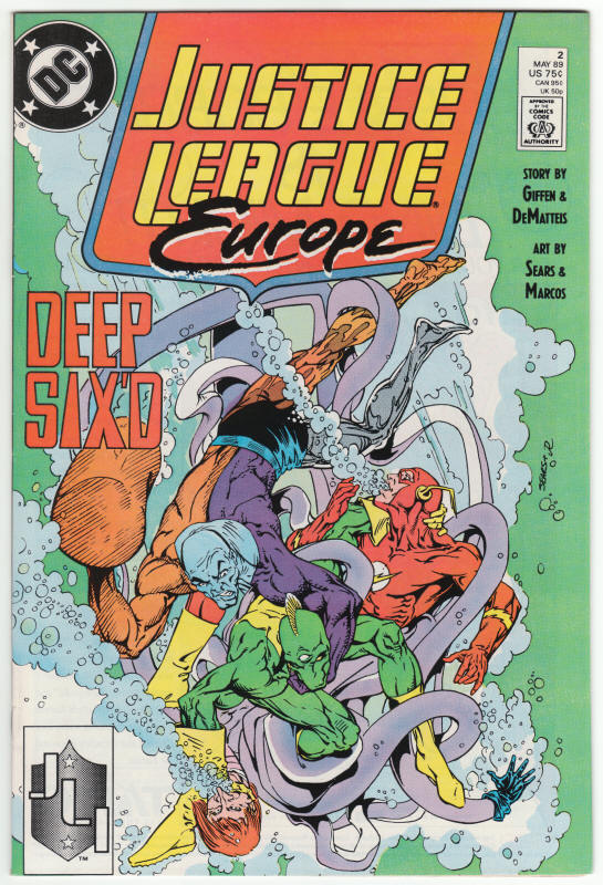 Justice League Europe #2 front cover