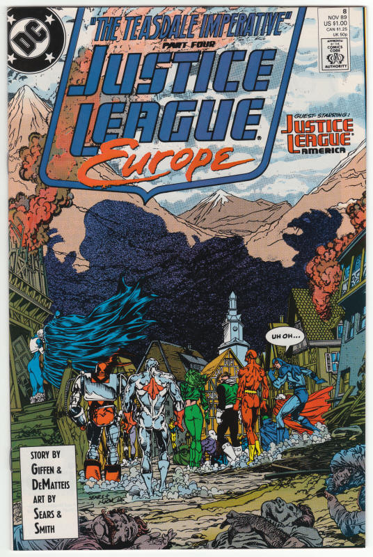 Justice League Europe #8 front cover