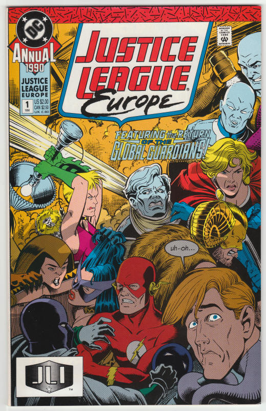 Justice League Europe Annual #1 front cover