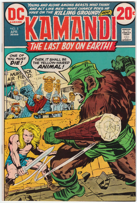 Kamandi #5 front cover Jack Kirby