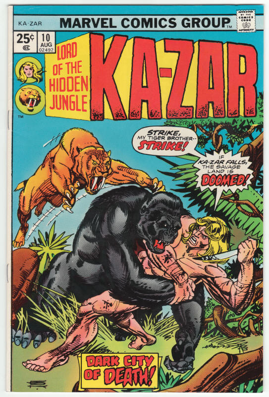 Ka-Zar #10 1974 front cover