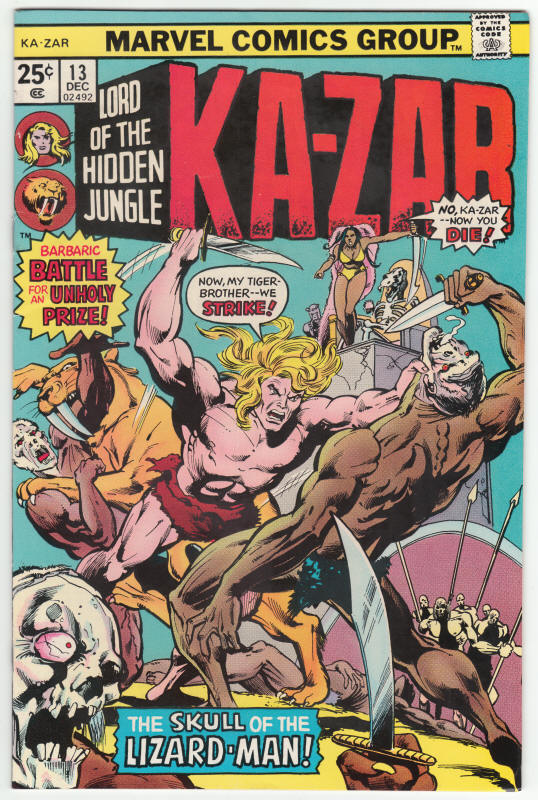 Ka-Zar #13 1974 front cover