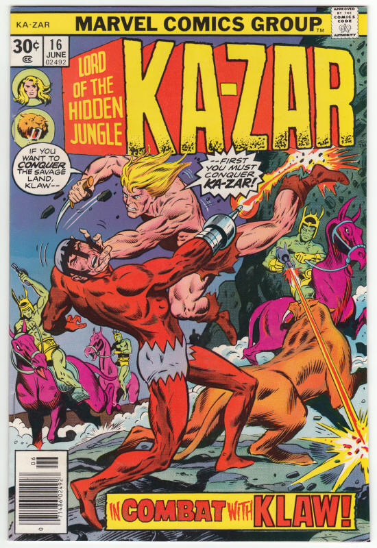 Ka-Zar #16 1974 front cover