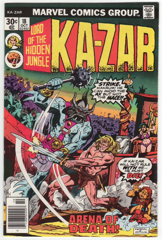 Ka-Zar #18 1974 front cover