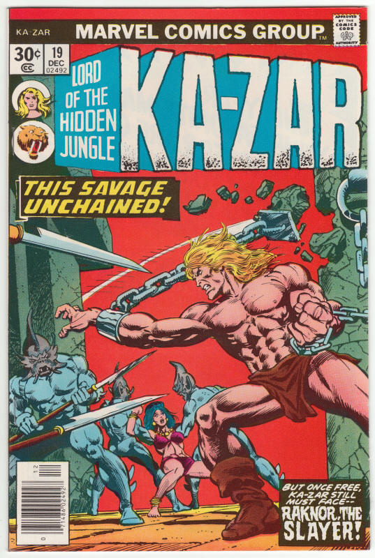 Ka-Zar #19 1974 front cover