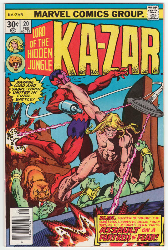 Ka-Zar #20 1974 front cover