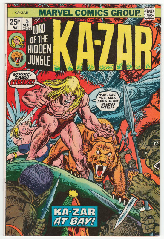 Ka-Zar #5 1974 front cover