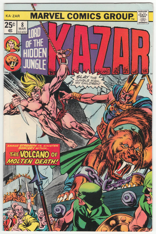 Ka-Zar #8 1974 front cover