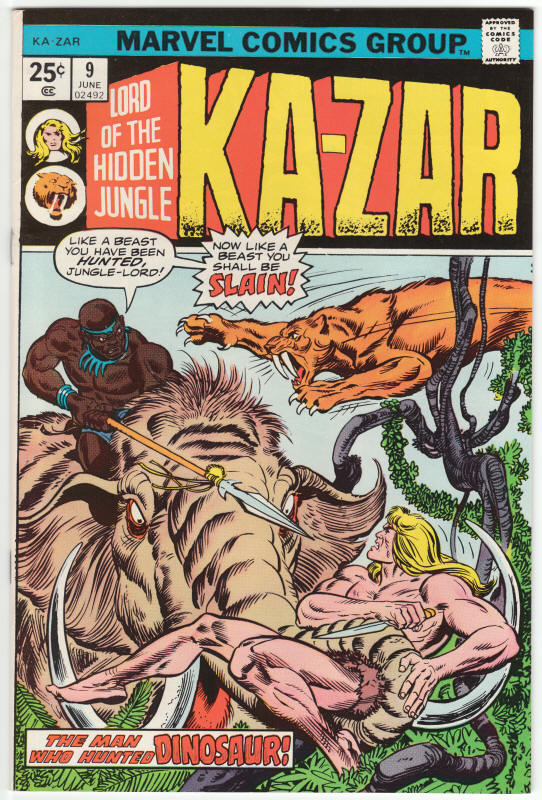 Ka-Zar #9 1974 front cover