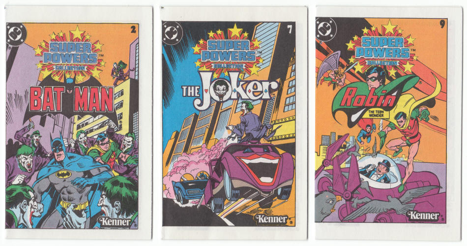 Kenner Super Powers Collection DC Mini Comics 1983 Batman Joker Robin