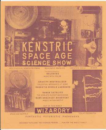 Kenstric Space Age Science Show Insert
